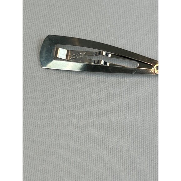 Hair Barrette Tortoiseshell Birds Silver Beaded Hair Clip Dangle Goody - Picture 5 of 7